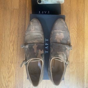 Taft Camo double monk strap shoes. FREE SHIPPING.